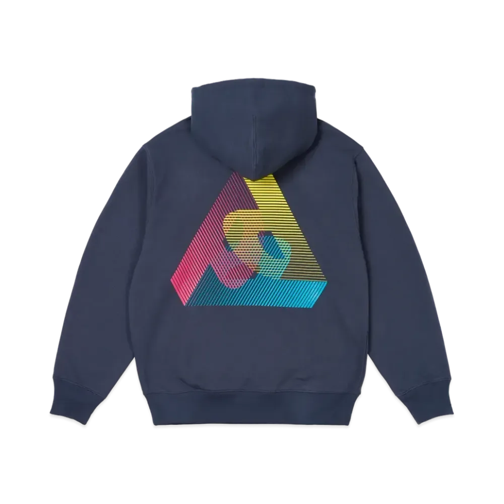 PALACE 3P Fade Hood "Navy"