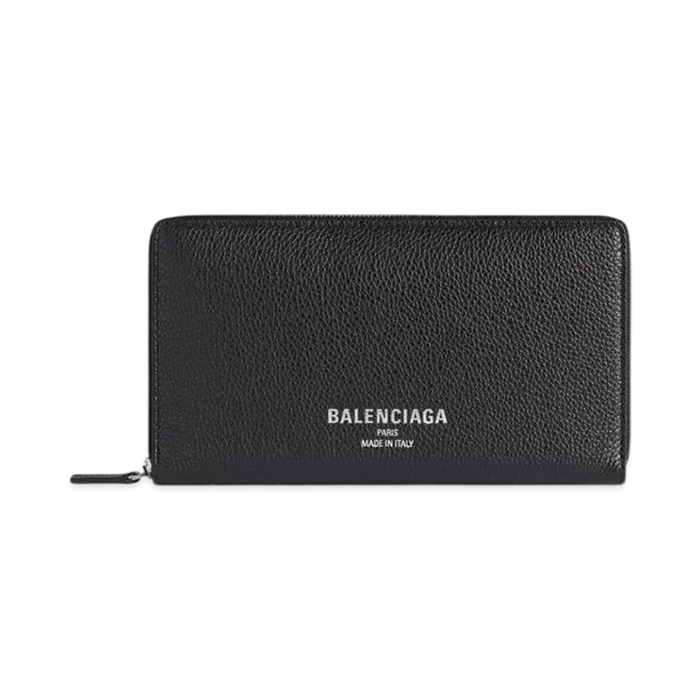 BALENCIAGA Credit Continental Zip Wallet "Black"
