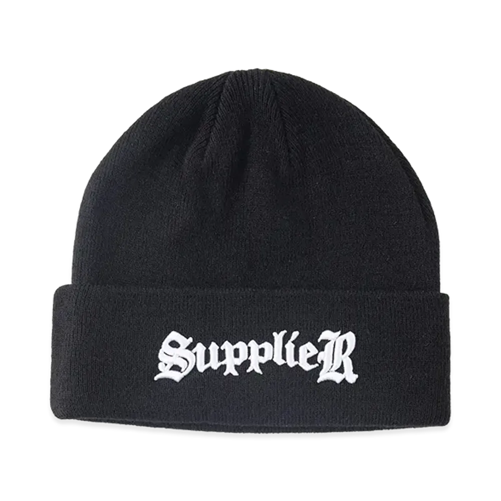 SUPPLIER Signature Logo Beanie "Black"
