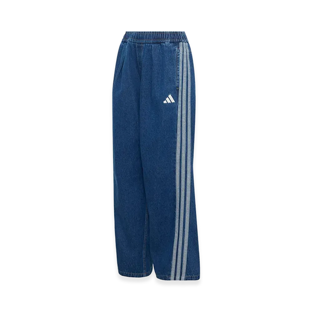 adidas Women's Stadium Wash Denim Loose Fit Pants "Preloved Ink"
