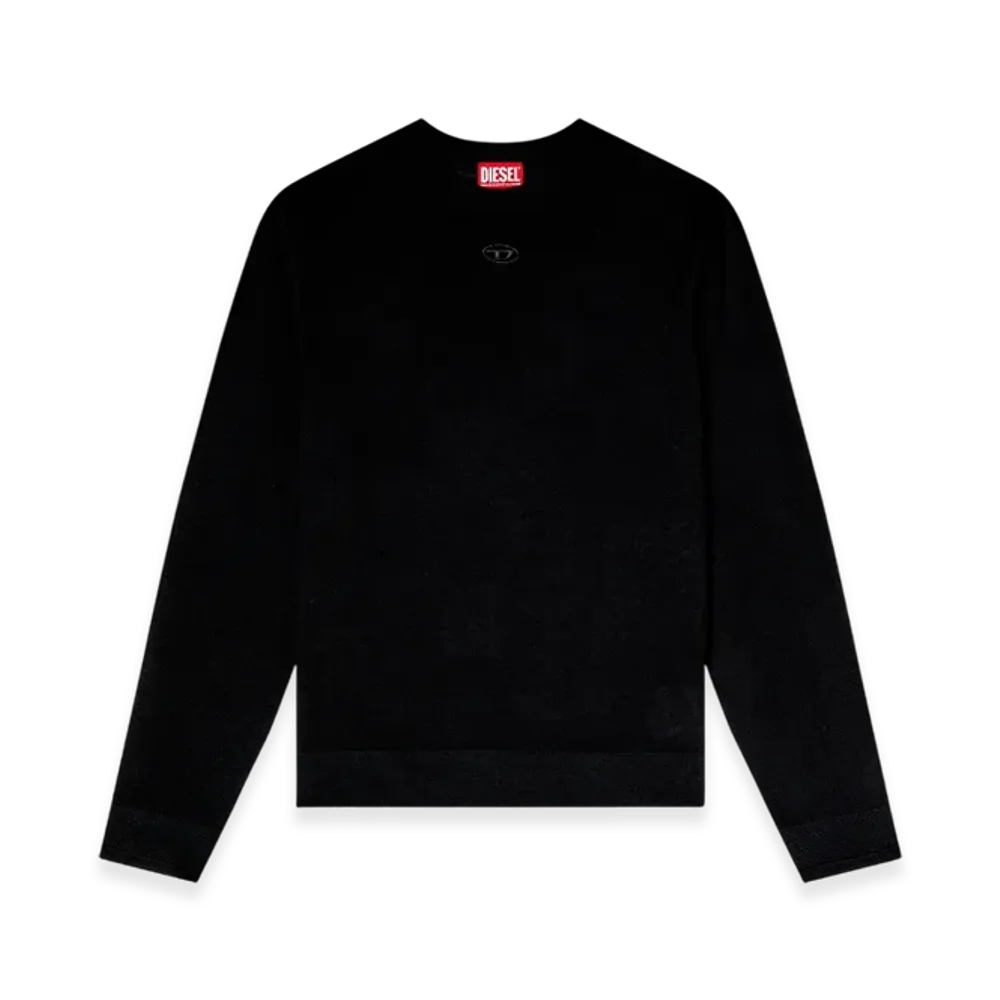 Diesel K-Valiam Wool Jumper With Cut-Out Logo "Black"