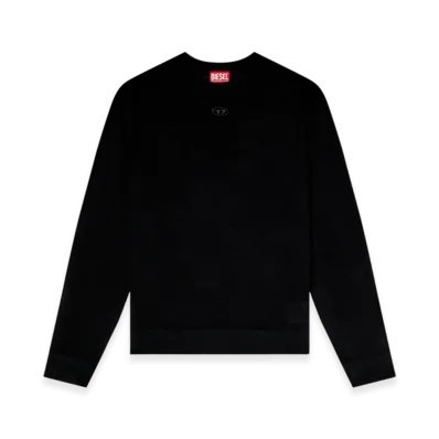 Diesel K-Valiam Wool Jumper With Cut-Out Logo "Black"