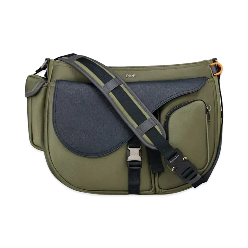 Dior x Sacai Saddle Soft Bag "Olive"