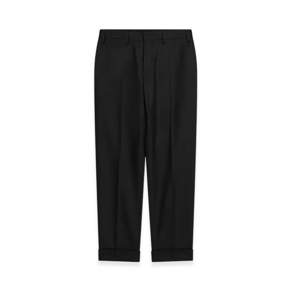 DRIES VAN NOTEN Cuffed Pants "Black"