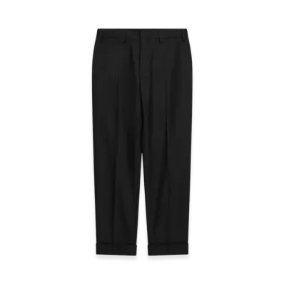 DRIES VAN NOTEN Cuffed Pants "Black"