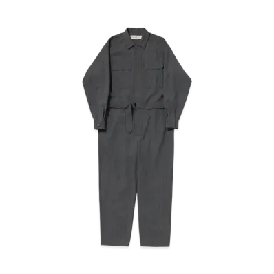 Graphpaper Jump Suit B "Grey Stripe"