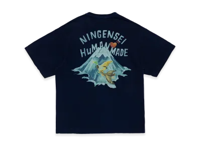 HUMAN MADE Ningensei Aizome Wa Graphic T-Shirt "Indigo"