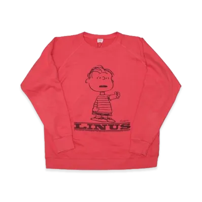 SAPEur x PEANUTS Vintage Crewneck Sweatshirt(Linus) "Pink"