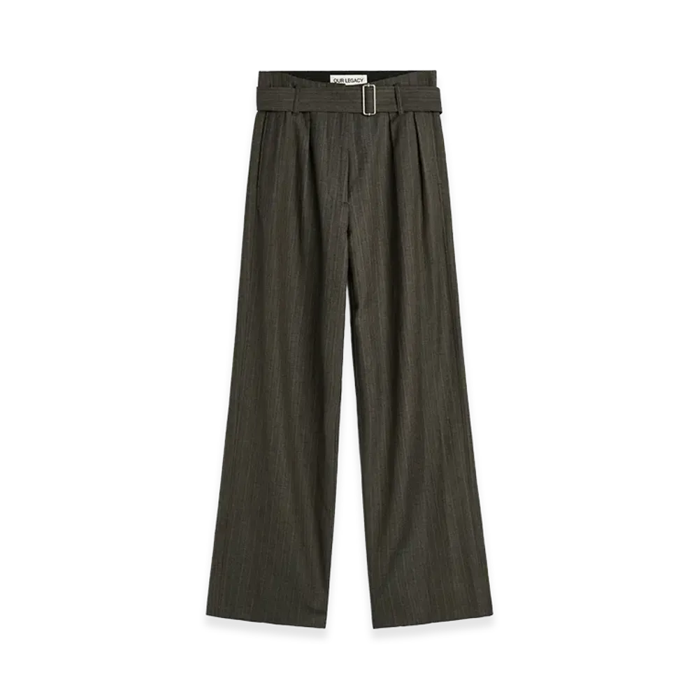 OUR LEGACY Women's Soar Trouser "Phase Stripe Motion Woolcot"