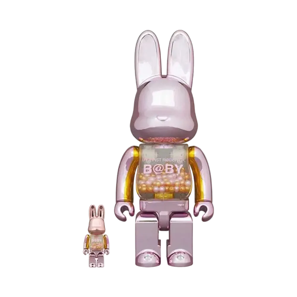 Bearbrick MY FIRST NY@BRICK B@BY 100% & 400% PINK GOLD #2