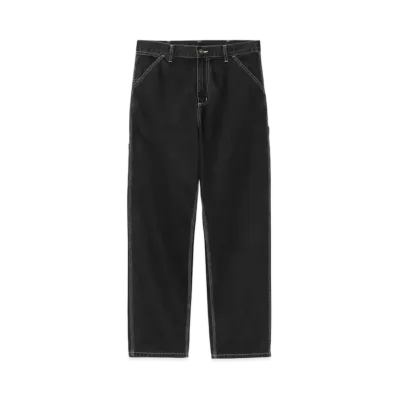 Carhartt WIP Single Knee Pants "Black Rinsed"