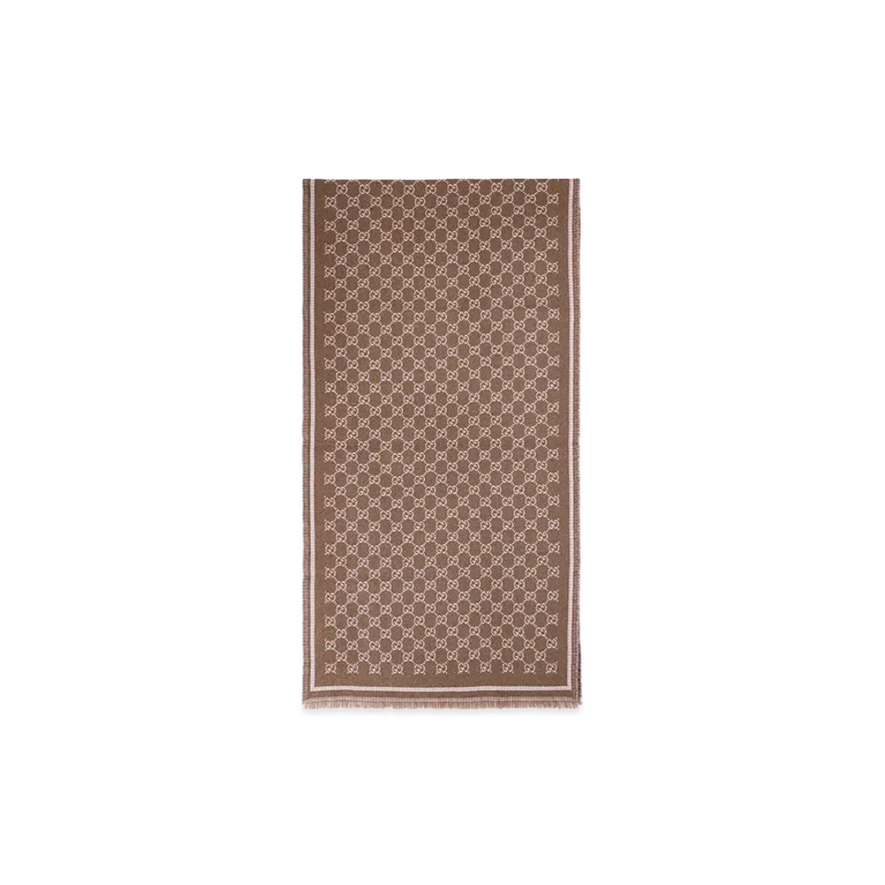 GUCCI Women's GG Scarf "Brown"