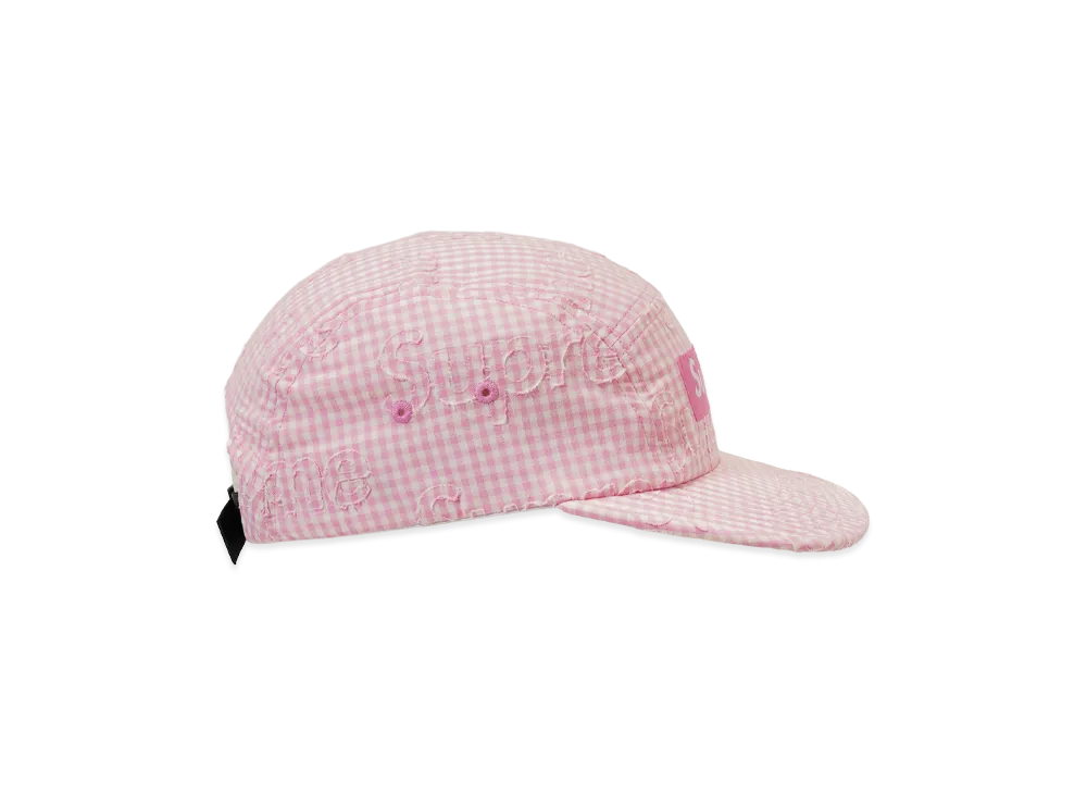 Supreme Monogram Gingham Camp Cap 