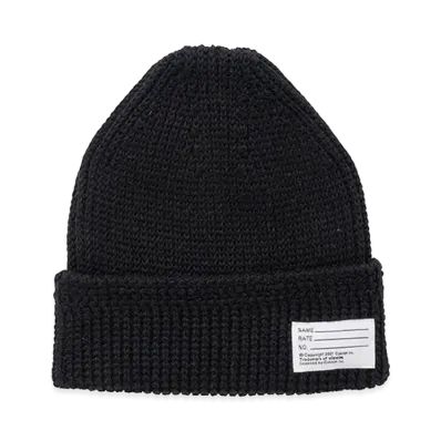 visvim Knit Beanie (Cotton) "Black"
