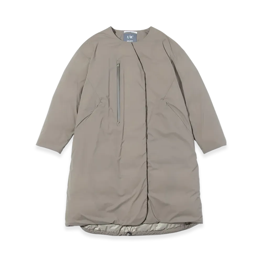 F/CE. x Nanga FT New Collarless Long Coat "Sage Green"