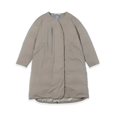 F/CE. x Nanga FT New Collarless Long Coat "Sage Green"