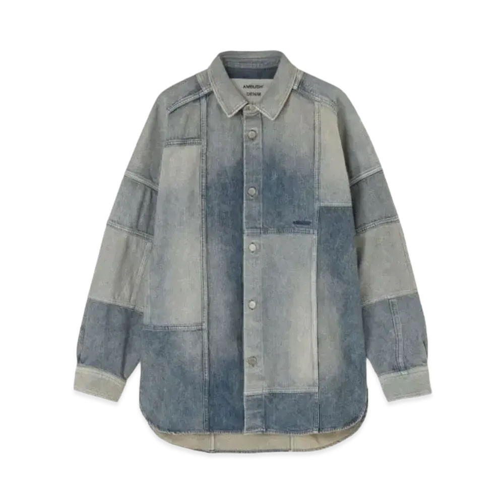 AMBUSH Patchwork Denim Shirt "Washed Blue"