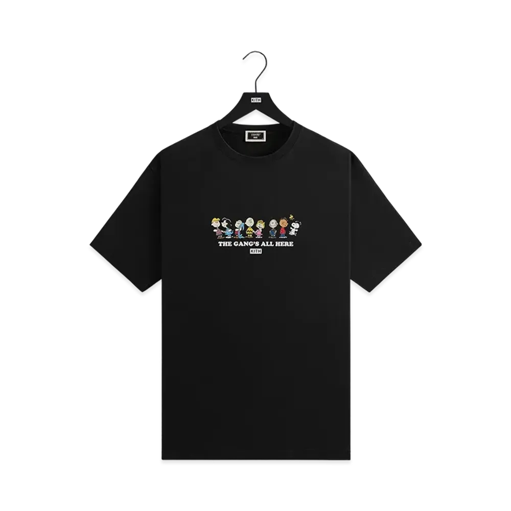 Kith for Peanuts Gang's All Here Tee "Black"