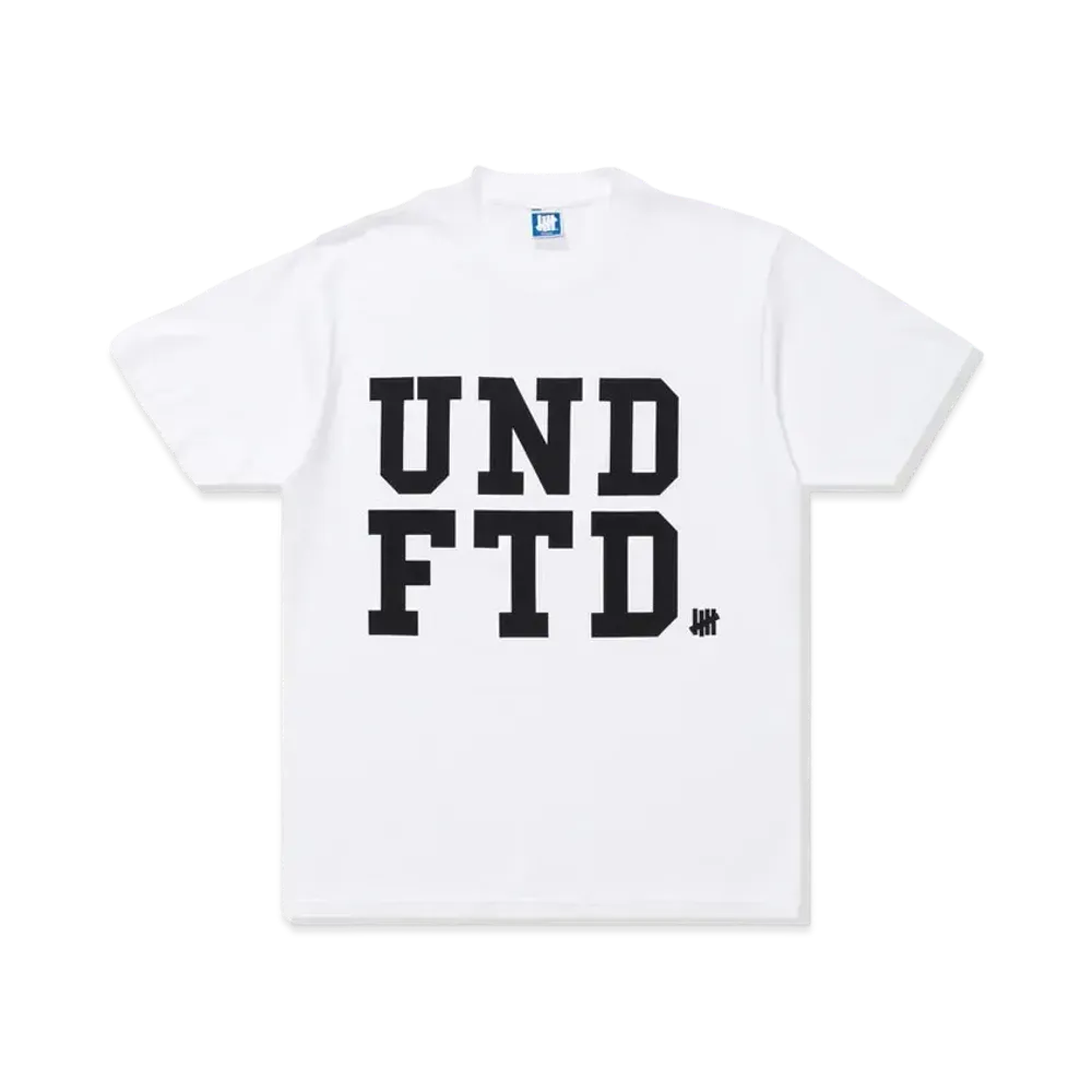 UNDEFEATED Block S/S Tee "White"