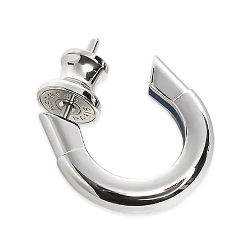 Hermes Sabot Single Earring "Navy"