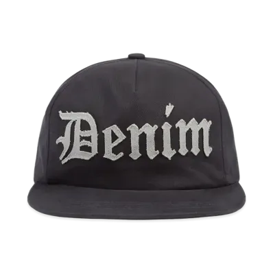 DENIM TEARS Denim Cut Out Cap "Charcoal"