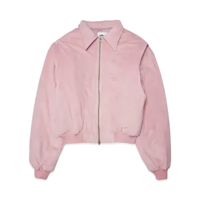 HTH faux suede blouson "PINK"