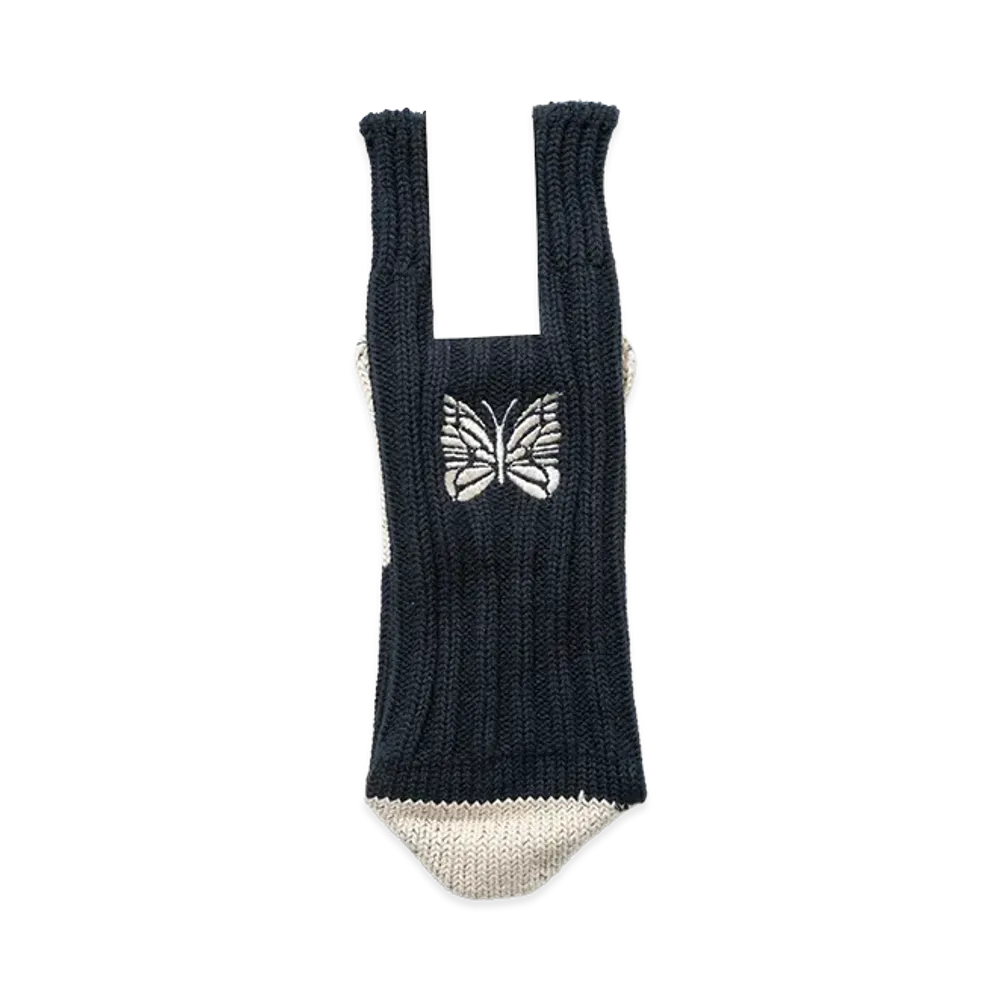 NEEDLES x ts(s) Unpaired Cotton Rib Sock "Black"