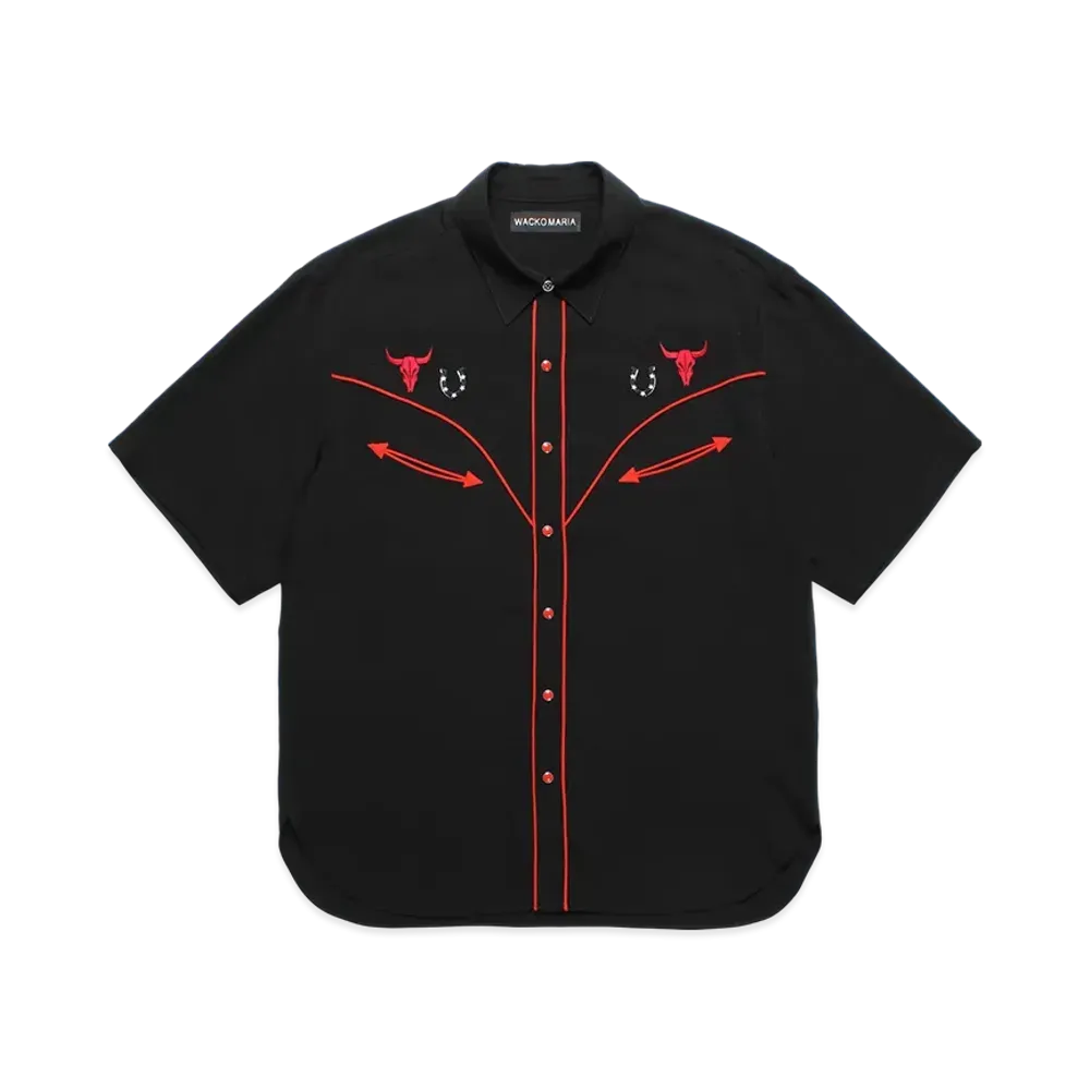 WACKO MARIA Western Shirt "Black/Red"