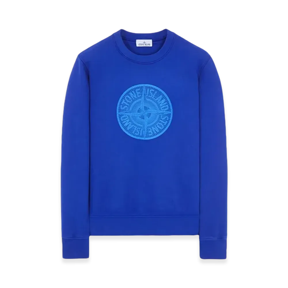 Stone Island 66559 Industrial One Print Crewneck Sweatshirt - 23FW "Ultramarine Blue"
