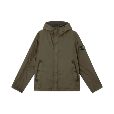 Stone Island 4100092 Crinkle Reps R-NY "Military Green"