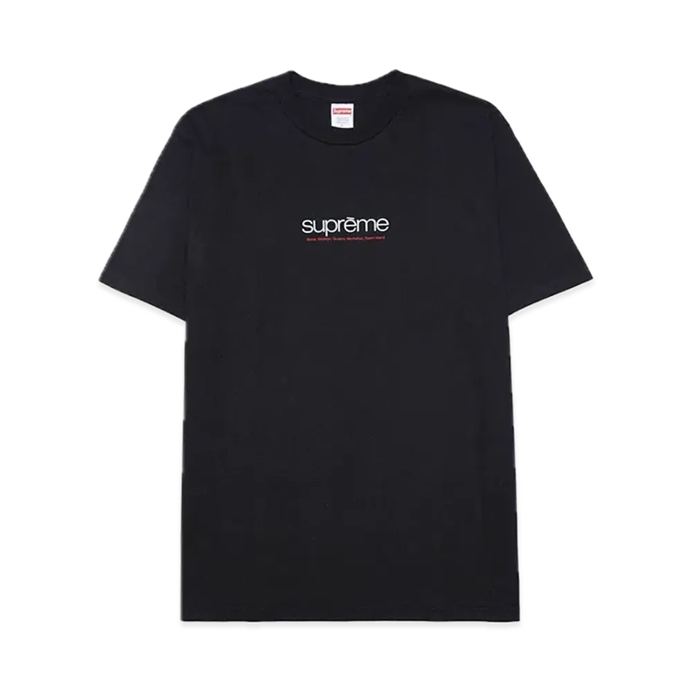 シュプリーム ファイブ ボロー Tシャツ "ブラック"