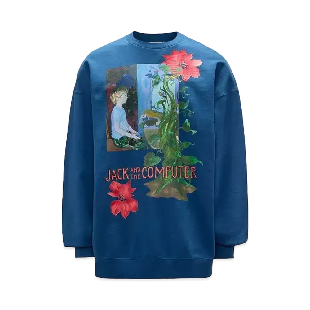 JW ANDERSON Print Sweatshirt "Blue"