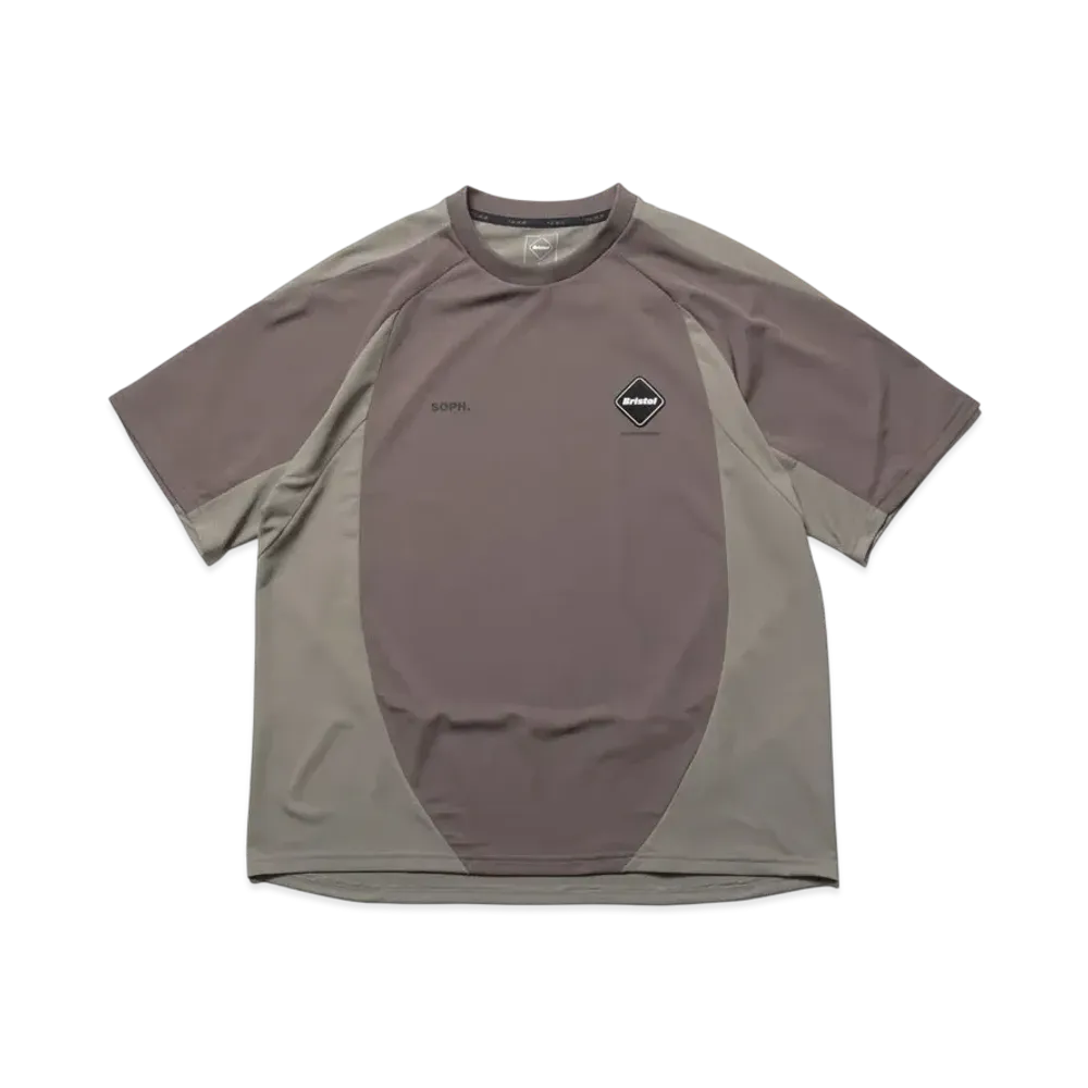 F.C.Real Bristol Stream Line S/S Top "Light Brown"