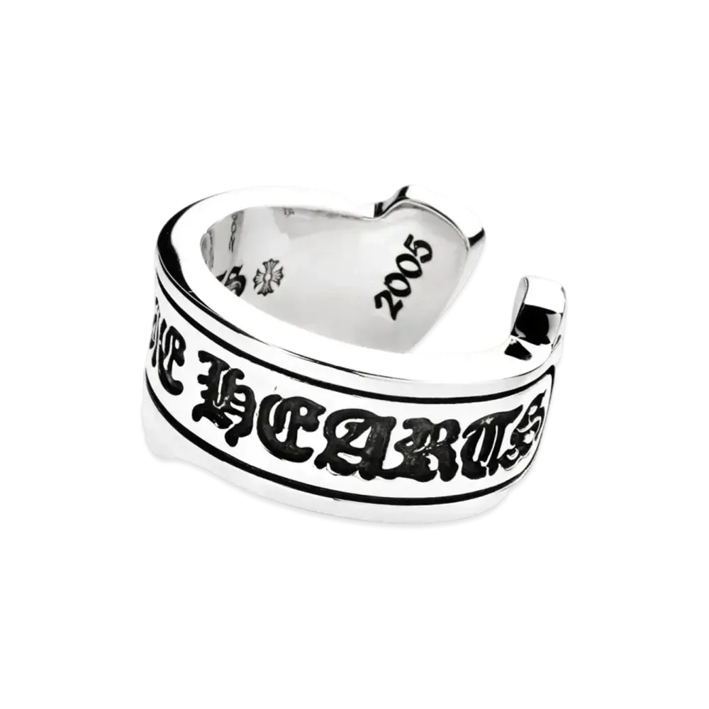 Chrome Hearts CH Scroll Label Ring / Large "Silver"