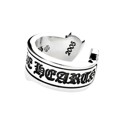 Chrome Hearts CH Scroll Label Ring / Large "Silver"