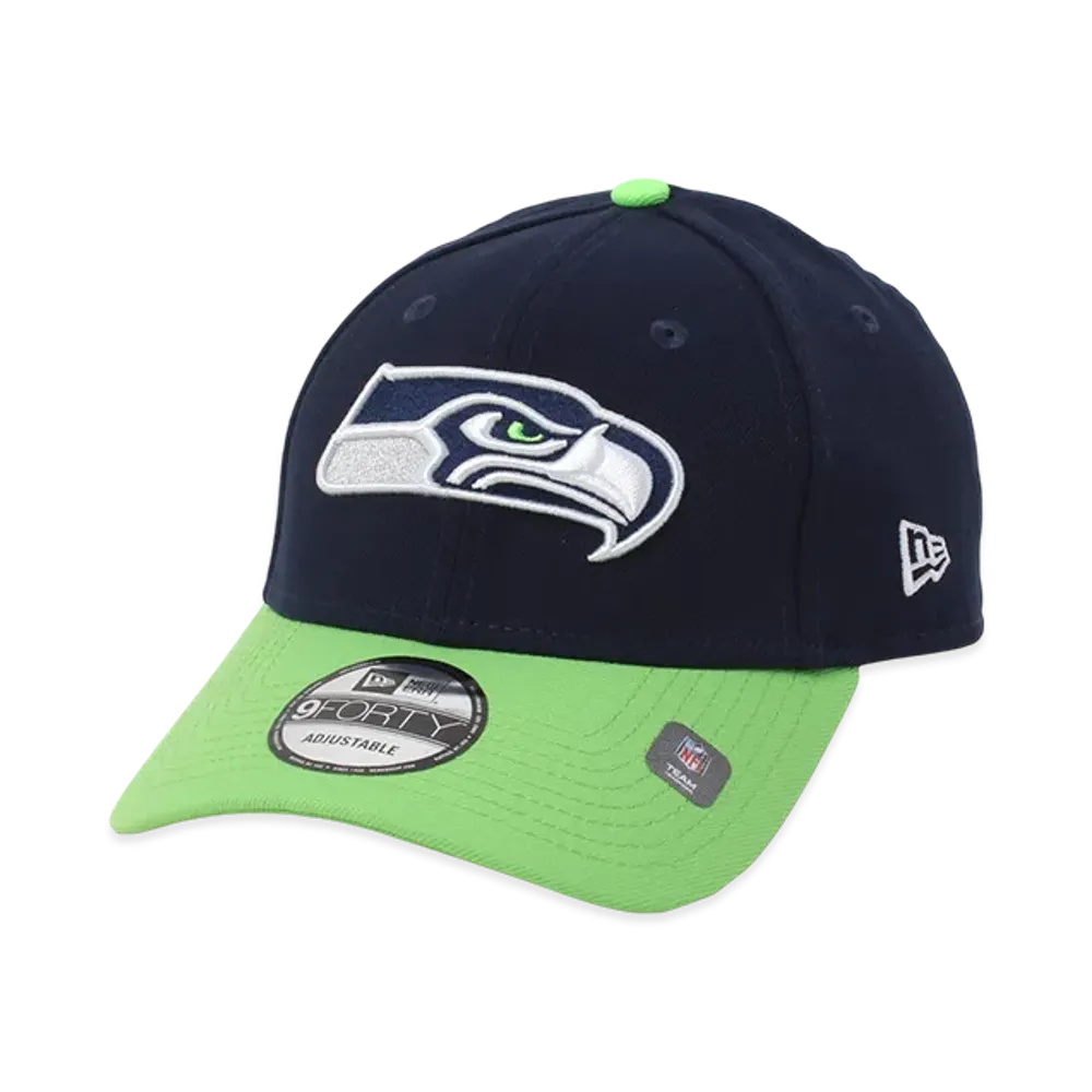NEW ERA NFL League 9Forty Cap Seattle Seahawks "Navy/Light Green"