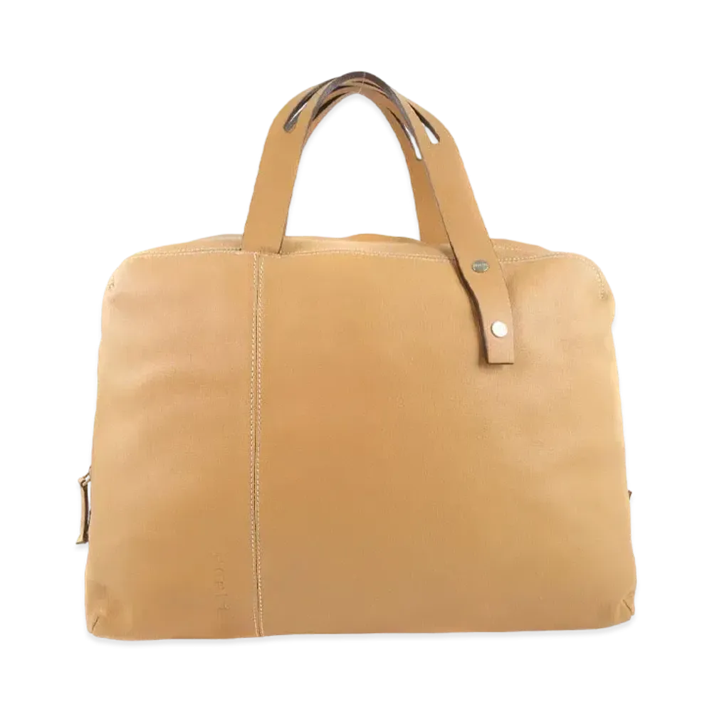 LOEWE Calf Leather Handle Bag "Beige"