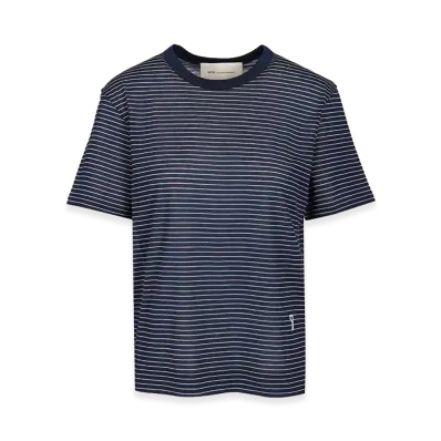 AMI PARIS Women's Short-Sleeved T-Shirt "Blue"