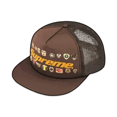 Supreme Pins Mesh Back 5-Panel "Brown"