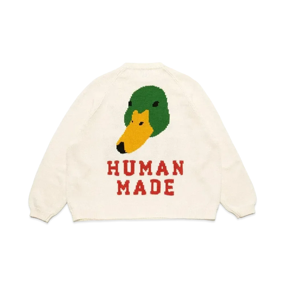 HUMAN MADE RAGLAN SLEEVE KNIT "White"