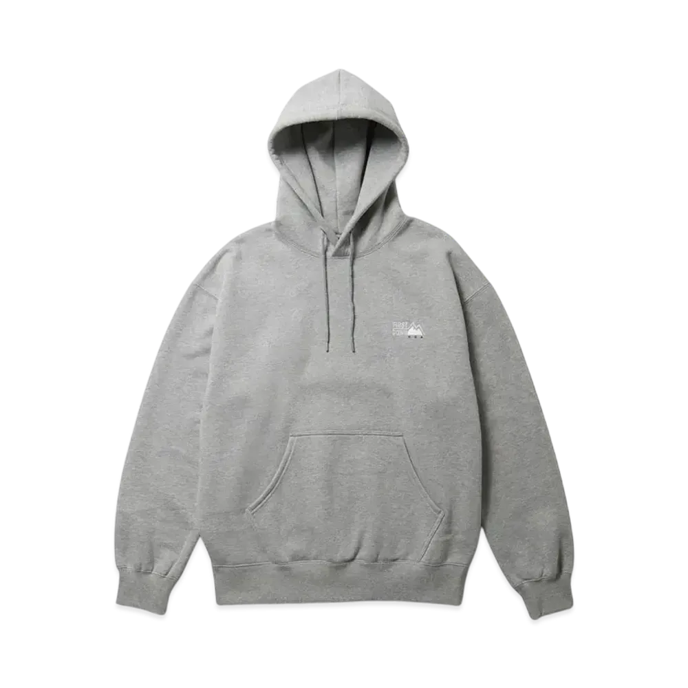 FIRST DOWN Logo Hooded Sweat "Grey"