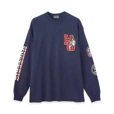 HYSTERIC GLAMOUR Motor City Fever T-Shirt "Navy"