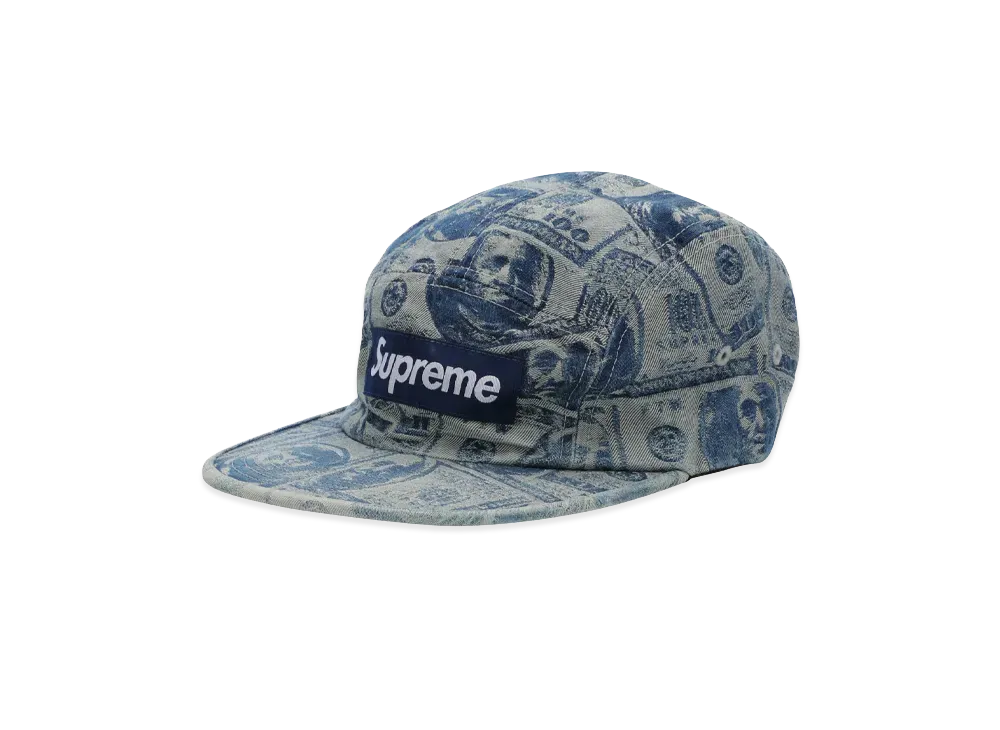 シュプリーム 100 ダラー ビル キャンプ キャップ (17FW) "ブルー"