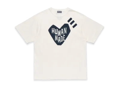 HUMAN MADE Ningensei Heart T-Shirt "White"