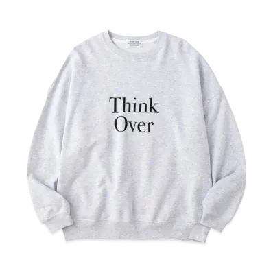 POET MEETS DUBWISE THINK OVER Oversized Sweat "Ash Grey"