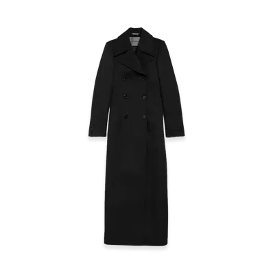 BALENCIAGA Women's Long Trench Coat "Black"