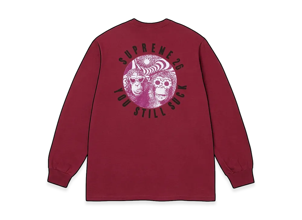 Supreme You Still S**k L/S Tee "Cardinal"