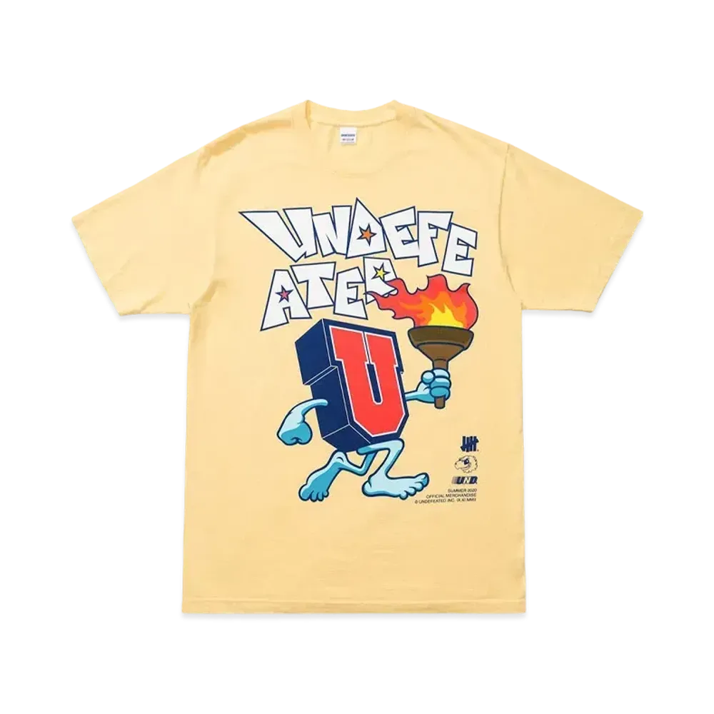 UNDEFEATED TORCH RUN S/S TEE - 80158 "Yellow"