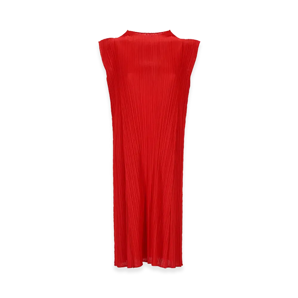 PLEATS PLEASE ISSEY MIYAKE Women's Dresses "Red"