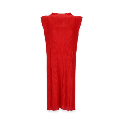 PLEATS PLEASE ISSEY MIYAKE Women's Dresses "Red"